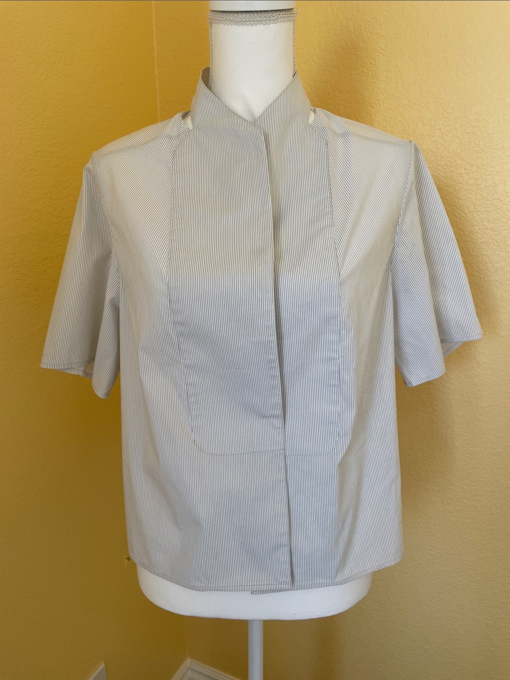 31 Philip Lim Cotton blend Cut Out Collar Blouse-Size 0